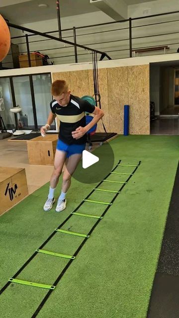 Curly coach athletic development on Instagram: "Agility ladder drills. 5 minutes warm up. 👣🤝 #soccer player @nik_sotosek. ⚽️
#agilityladder #agilityladderdrills #sport #youthsport #hipactivation #hipstrengthening #coordination #coordinationtraining #kneestability #changeofdirection #anklestrength #warmup  #soccer #basketball #handball #volleyball #fastfeet 
Agility ladder drills ideas available at our Web. Link in bio.👆" Agility Ladder Drills, Ladder Drills, Handball Players, Volleyball Training, Youth Sports, August 12, Soccer Player, Drills, Training Programs