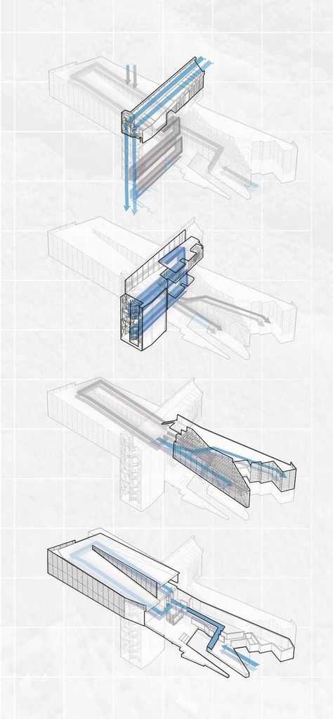 Recycling Center Architecture, Recycling Facility Architecture, Recycle Architecture, Recycle Center, Ecological Architecture, Aluminum Recycling, Architectural Illustration, Construction Waste, Material Research