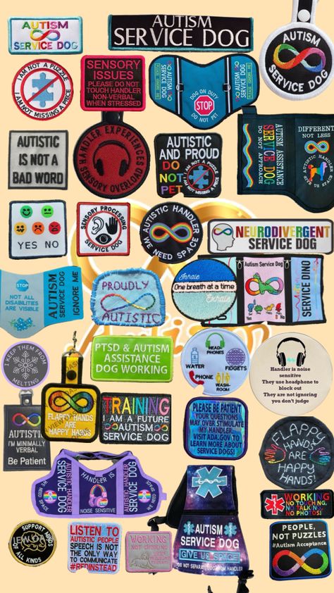 Service Dog Gear For School, Service Dog Aesthetic, Psychiatric Service Dog, Service Dog Patches, Service Dogs Gear, Service Dog Vests, Dog Patch, Dog Vest, Service Dog