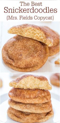 Best Snickerdoodles, Today Recipes, Mrs Fields, God Mat, Snickerdoodles, Yummy Sweets, How Sweet Eats, Eat Dessert, Yummy Cookies