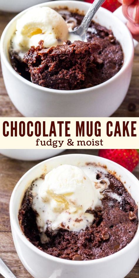 Moist Chocolate Mug Cake, Easy Mug Cake, Microwave Cake, Chuck Steak, Chocolate Mug Cake, Mug Cake Microwave, Mug Cakes, Torte Cupcake, Chocolate Mugs