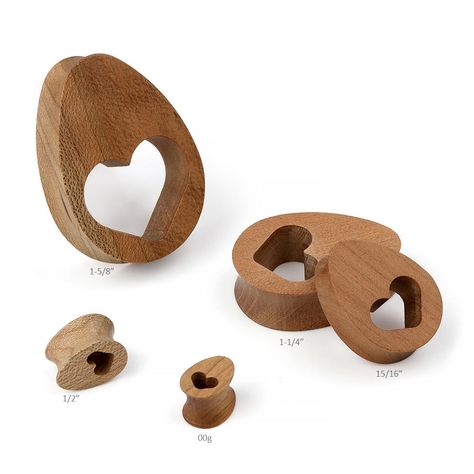 Stand out with our stunning wood jewelry collection. Each piece is uniquely crafted to showcase earth's natural beauty. 😍 Shop our wood pieces at https://bodyartforms.com/products.asp?material=Wood Teardrop Plugs, Wood Plugs, Heart Cut Out, Organic Wood, Wood Hearts, Wood Jewelry, Wood Pieces, Natural Style, Wood Jewellery