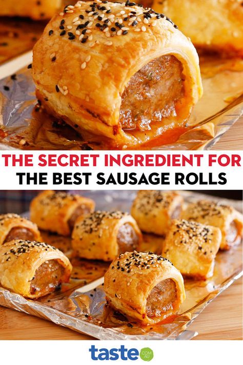 It's what the trendy bakeries don't want you to know. South African Sausage Rolls, Sausage Roll Recipes Homemade, Puff Pastry Sausage Rolls Easy Recipes, Easy Sausage Rolls Recipe, Sausage Rolls Recipe Easy, Pastry Savoury Recipes, English Sausage Rolls, Sausage Roll Pastry, Pork Sausage Rolls