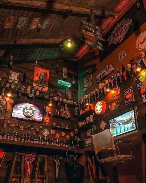 Bar Man Aesthetic, American Bar Aesthetic, Country Bar Aesthetic, Resturant Decor, Tracy Jones, Bar Concept, Western Bar, Biker Bar, Bar Aesthetic