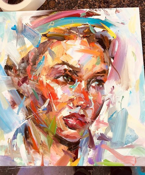 Paul Wright Portraits, Line Figure Drawing, Paul Wright, Chair Design Wooden, Painted Portraits, Expressionist Art, Fauvism, Expressive Art, Palette Knife