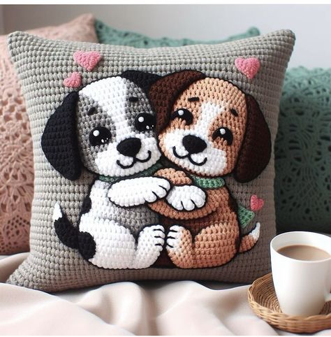 Animal Pillows Pattern, Pillow Cover Crochet Pattern, Crochet Cushion Covers, Crochet Pillow Patterns Free, Crochet Cushion Pattern, Patchwork Quilting Designs, Cushion Cover Pattern, Crochet Afghan Patterns Free, Crochet Pillow Cover