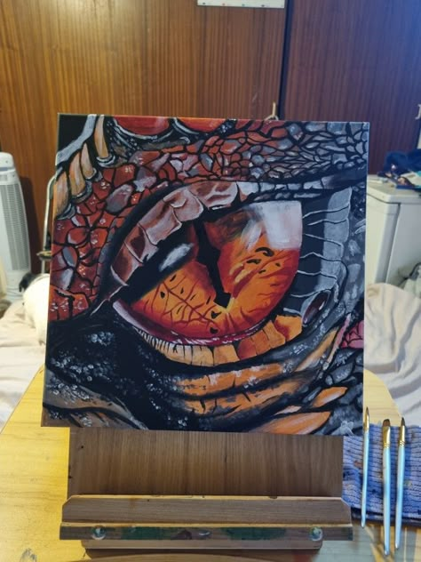 Dragon Painting Ideas On Canvas, Dragon Painting Ideas, Dragon Eye Painting, Dragon Acrylic Painting, Dragon Paintings, Dragon Painting, Rainbow Dragon, Large Canvas Painting, Dragon Sketch