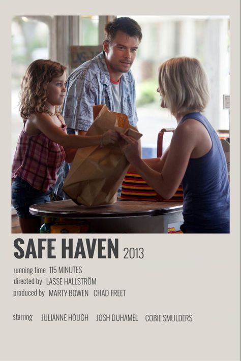 Safe House Movie, Safe Haven Aesthetic Movie, Safe Haven Movie, Polaroid Movie Poster, Summer Movies, Comfort Movies, Best Movie Posters, Summer Movie, Room Prints