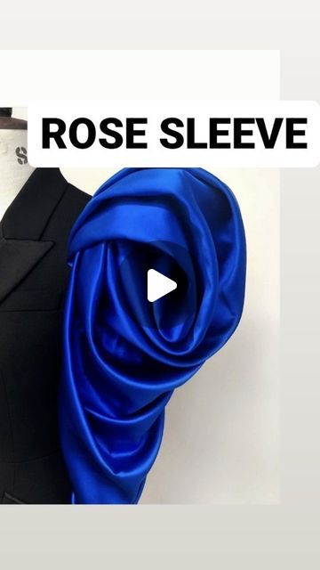 Rose Sleeve Pattern, Puff Sleeve Blouse Pattern, Sew Hacks, Sleeve Patterns, Pattern Drafting Tutorials, Rose Sleeve, Sewing Sleeves, How To Make Rose, Dramatic Sleeves