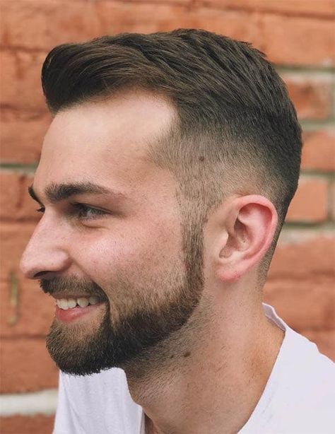 23 Best Bald Fade Haircuts in 2020 - Next Luxury Tapered Beard, Hipster Hair, Men Hipster, Haircuts For Balding Men, Ivy League Haircut, Balding Mens Hairstyles, Hairstyles For Receding Hairline, Taper Fade Haircut, Men Hairstyle