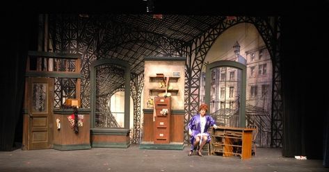 This was a set I did for the musical Annie, produced by Footlight Theatre in Burnaby, BC. Really fun set to design. Please enjoy the pics.  ... Annie Props, Musical Set Design, Leap Movie, Annie Play, Annie The Musical, Annie Jr, Annie Musical, Production Ideas, Props Design