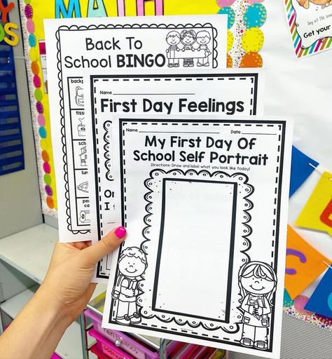 Activities To Welcome New Students, Welcome Activity For Kids First Day, Welcome Coloring Pages, All Are Welcome Book Activities, Esl First Day Activities, School Group Activities, Second Week Of School, Feelings Activity, Back To School Bingo