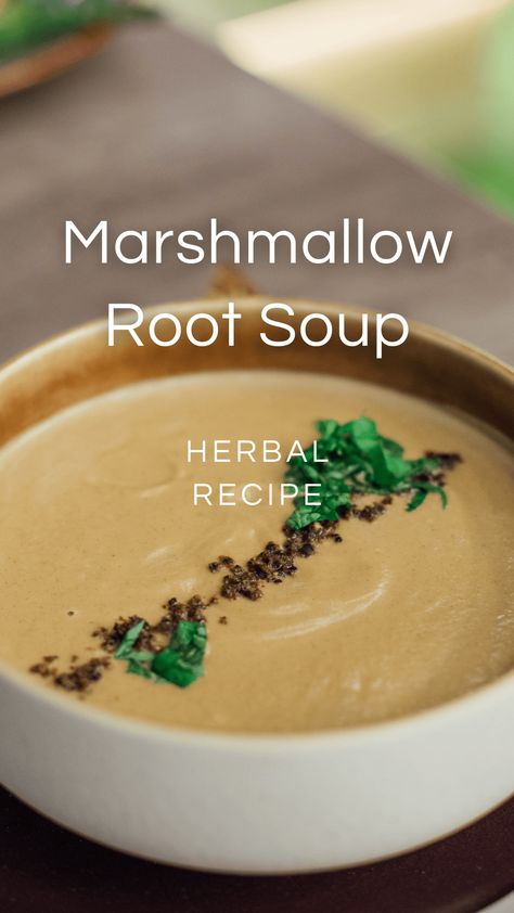 So yummy! And it's a great way to use up marshmallow root that you bought for making lip balm, etc. Marshmallow Root Marshmallows, Marshmallow Root Recipes, Herbal Marshmallows, Recipes Using Marshmallows, Making Lip Balm, Root Soup, Sweet Soup, Puff Pastry Desserts, Dairy Free Alternatives