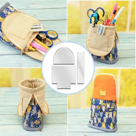 Standing Pencil Case, Sharpeners, A Stand, Erasers, Heartfelt Gifts, Pencil Case, Stand Up, Sewing Projects, Pencil