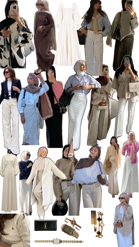 Hijab Outfit School, Summer Modest Outfits Muslim, Summer Outfits Old Money, Aesthetic Hijabi Outfits, Summer Modest Outfits, Modest Outfits Muslim, Muslimah Fashion Casual, Outfits Muslim, Modest Outfit Ideas