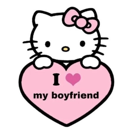 I Love My Boyfriend, Love My Boyfriend, My Boyfriend, Pink Heart, Hello Kitty, Kitty, I Love