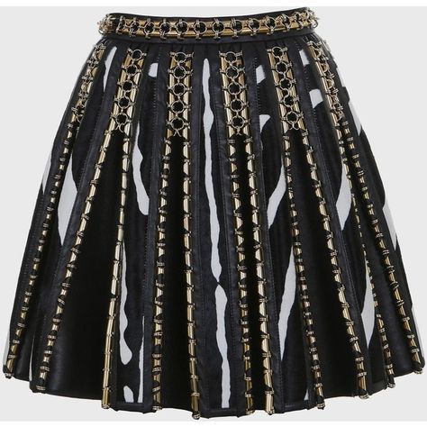 Balmain Peplum-like leather skirt with chains (€6.750) ❤ liked on Polyvore featuring skirts, bottoms, balmain, saias, zebra skirt, embellished skirt, striped pleated skirt and leather peplum skirt Skirt With Chains, Leather Zipper Skirt, Balmain Skirt, Pleated Leather Skirt, Zebra Skirt, Zebra Print Skirt, Print Skirts, Leather Pleated Skirt, Embellished Skirt