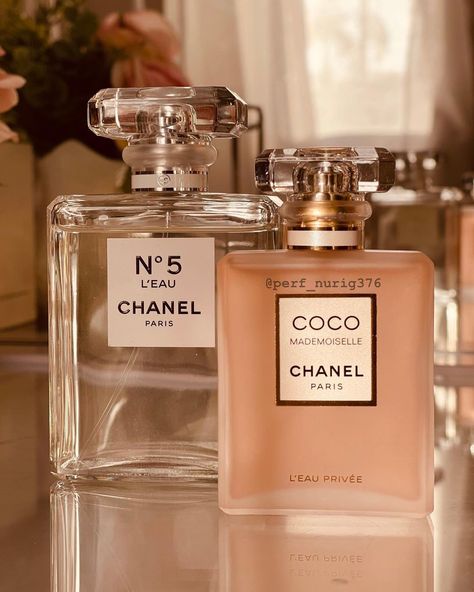 Nury Bello on Instagram: “#leauprivee #chanelnumber5 #no5leau #chanelperfumes #perfumeria #fragrancias #parfums #perfumes #fragancias” Chanel Number 5 Perfume, Chanel Number 5, Chanel 5, Girl Math, Coco Chanel Mademoiselle, Chanel Lover, Chanel No 5, Chanel Beauty, Number 5