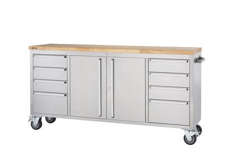 Cabin Cabinets, Rolling Workbench, Residential Kitchen, Workbench Top, Building A Workbench, Workbench Designs, Folding Workbench, Rolling Tool Box, Industrial Cabinet