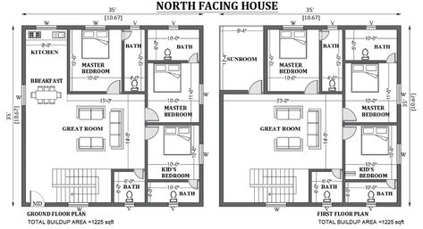 #cadbull #autocad #caddrawing #architecture #autocaddrawing 35x35 House Plan, North Facing House Plan, 2d Autocad Drawing, North Facing House, Vastu House, Apartment Floor, Wall Railing, Window Detail, Garden Door