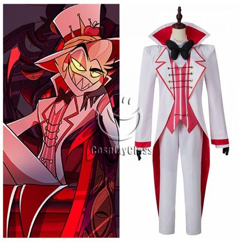 Hazbin Hotel Lucifer Morningstar Costume: Perfect Fit for Your Devilish Desires Lucifer Morningstar Costume, Lucifer Morningstar Cosplay, Lucifer Cosplay, Hazbin Cosplay, Hazbin Hotel Lucifer, Lucifer Morningstar, Morning Star, Cosplay Ideas, Hazbin Hotel