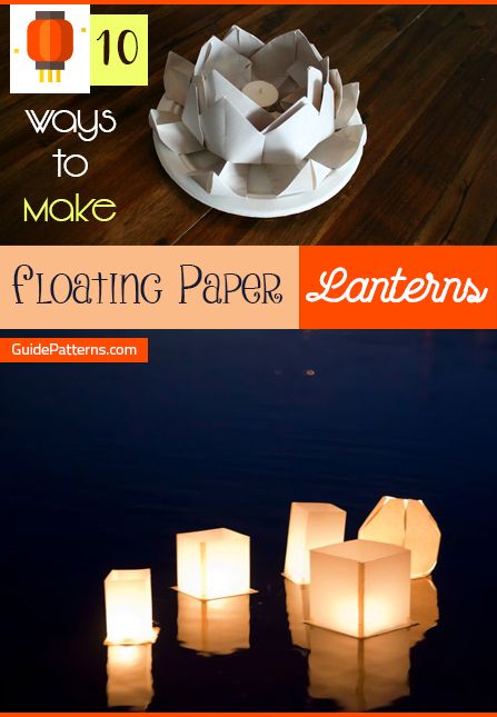 Paper Lanterns Diy How To Make, Diy Floating Lanterns, Floating Lanterns Diy, Floating Lanterns Wedding, Diy Paper Lanterns Wedding, Paper Candle Lanterns, Floating Pool Candles, Floating Water Lanterns, Tea Lights Diy