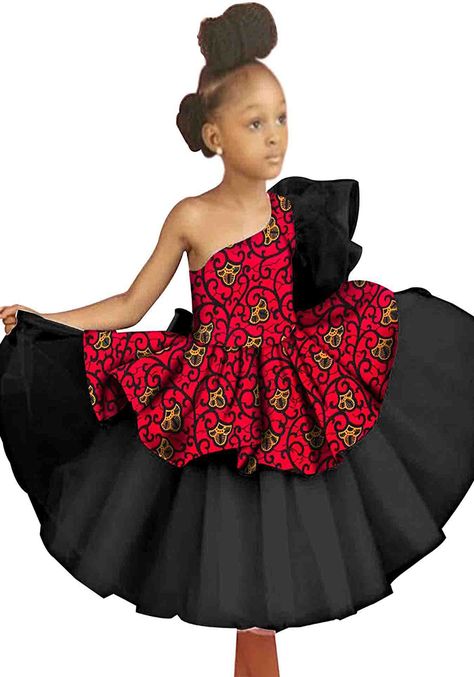 Chitenge Dresses For Kids, Mini Birthday Dress, Kitenge Dress Designs, Chitenge Dresses, Chitenge Outfits, Birthday Princess Dress, Wedding Guest Gowns, African Designs, Dress Ankara