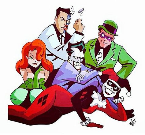 batman's adversaries Gotham Rogues, Batman Villains, Gotham Villains, Wonder Land, Gotham Girls, Batman The Animated Series, Comic Characters, Dc Villains, Arte Dc Comics