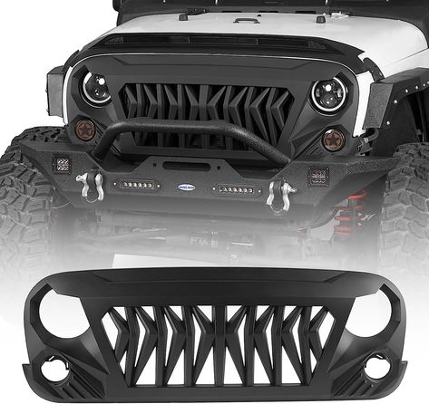 Jeep Wrangler Grill, Jeep Shirts, Wrangler Rubicon, Front Grill, Jeep Wrangler Rubicon, Jeep Lover, Jeep Accessories, Fender Flares, Jeep Wrangler