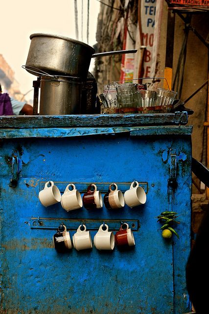 Tea Stall | Delhi | Flickr - Photo Sharing! Tea Stall, Street Food Stall Design, Tea Stall Drawing Composition, Tea Stall Composition, Tea Stall Illustration, Chai Stall, Indian Tea Stall, Streets Of India Photography, Indian Chai