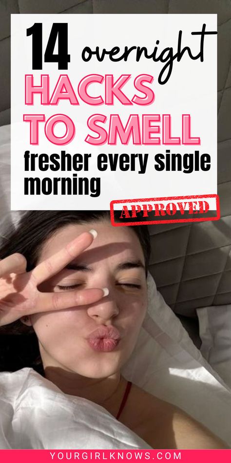 Tired of waking up feeling less than fresh? Try these 14 overnight hacks to smell good in the morning! From silk pillowcases to lavender essential oil, discover the secrets to smelling like a breath of fresh air all day long. Say goodbye to morning funk and hello to newfound confidence! How To Make Your Kitty Smell Good Overnight, How To Smell Good All Day, Morning Breath, To Smell Good, Fall Makeup Trend, Silk Pillowcases, Best Essential Oils, Smell Fresh, Rise And Shine