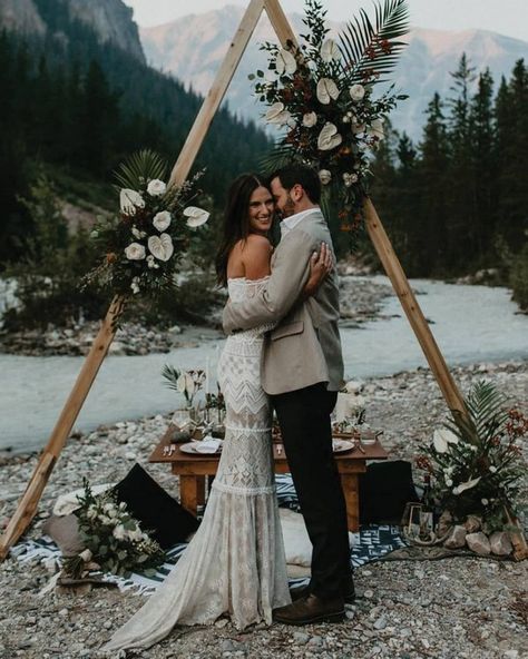 Boho Greenery and White Triangle Wedding Arch 5   #wedding #weddingideas #weddingarches #weddingdecor #weddingdecoration #boho #bohoweddings Boohoo Wedding, Wedding Ceremony Arch, Wooden Arch, Elopement Ceremony, Grace Loves Lace, Wedding Styling, Ceremony Arch, Wedding Boho, Sister Wedding