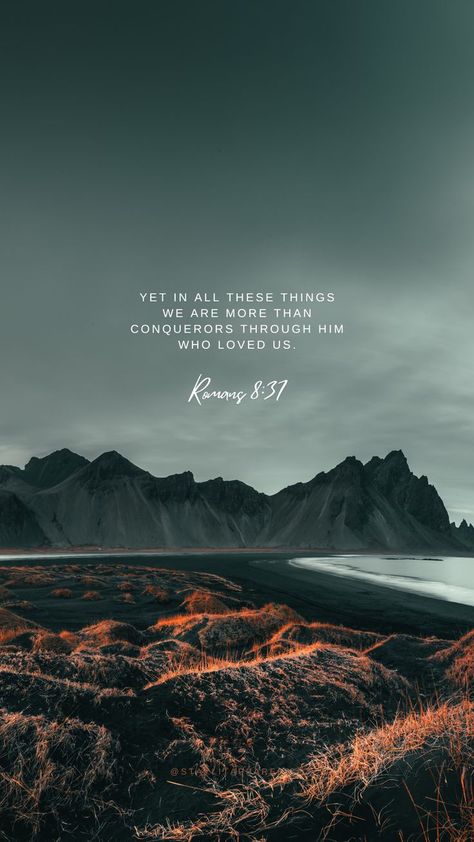 Christian Asthetic Picture Wallpaper Dark, Romans 8:37 Wallpaper, Bible Verse Wallpaper Dark Background, Iphone Christian Wallpaper Aesthetic Dark, Dark Bible Verse Wallpaper, Bible Verse Wallpaper Kjv, Bible Verse Wallpaper Dark, Christian Verse Wallpaper, Bible Verse Wallpaper Bible Verse Wallpaper Aesthetic