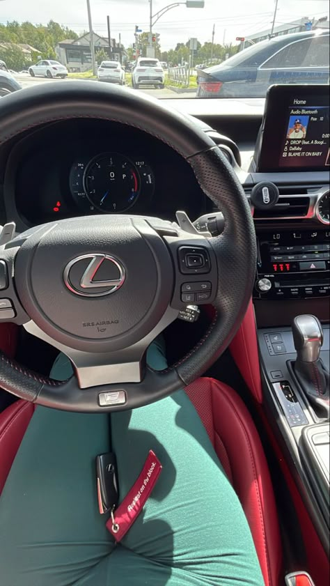 Lexus Red Interior, Radiography Student, White Lexus, Lexus Interior, Car Keychain Ideas, Dream Cars Lexus, Car Lexus, Car Dump, Best Cars For Teens