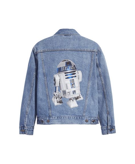 R2d2 Star Wars, Star Wars Character, Levis Jean Jacket, Star Wars R2d2, R2 D2, Show Love, Ex Boyfriend, Denim Jean Jacket, Trucker Jacket