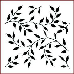 Stencil Flowers Pattern, Stencil Drawings Ideas, Stencil Designs Creative, Leaf Design Pattern, Stencil Flowers, Leaves Stencil, Imagination Crafts, Floral Stencil, Leaf Stencil