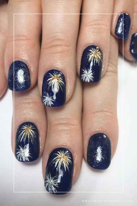 Firework Nails