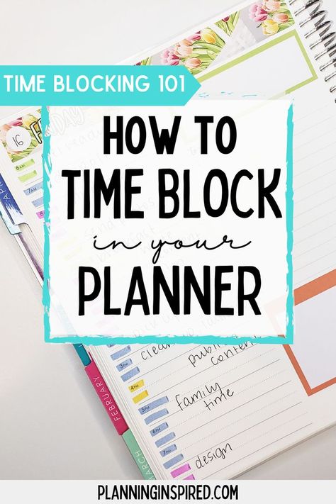 How to time block in your planner & really maximize your productivity. Time Blocking Planner, Productivity Books, Block Plan, Eisenhower Matrix, How To Prioritize, Block Scheduling, Overcoming Procrastination, Time Management Techniques, Pomodoro Technique