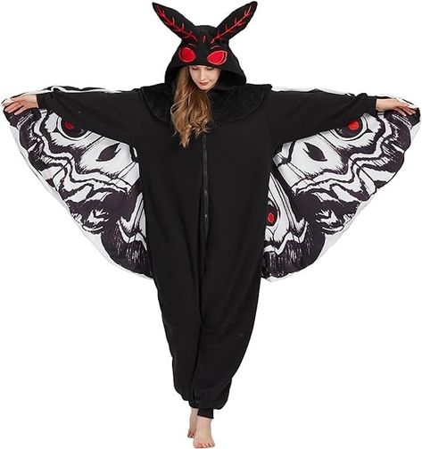 Amazon.com: MORNINGFLY Mothman Onesie Pajamas Mothman Costume Adult Halloween Onesie Christmas Cosplay Unisex Party Costume : Clothing, Shoes & Jewelry Mothman Costume, Adult Onesie Costume, Mummers Parade, Onesie Costumes, Halloween Onesie, Onesie Pajamas, Mens Halloween Costumes, Fleece Pajamas, Costume Contest