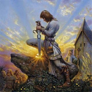 Lost in America: No Round Table Or Wrenching Sword From Stone In Ou... Arthurian Art, Art Messages, Rei Arthur, King Arthur Legend, Roi Arthur, Arthurian Legend, Ancient Celts, Legends And Myths, Nordic Walking