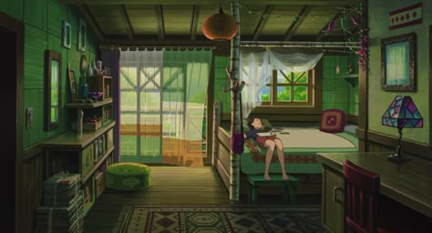 Marnie_04 Ghibli Bedroom, Long Background, Marnie Was There, Secret World Of Arrietty, When Marnie Was There, Ghibli Aesthetic, Personajes Studio Ghibli, The Secret World, Ghibli Studio