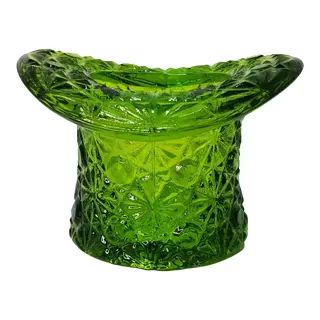 Kaisend Eclectic Collection - For Sale | Chairish Vintage Dishes Antiques, Vintage Vaseline Glass For Sale, Vintage Crystal Vase, Green Glassware, Jade Glass Vintage, Vaseline Glass, Vintage Green Glass, Rainbow Glass, Antique Glassware