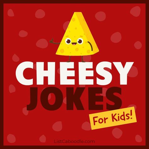 Take a bite of these cheesy jokes for kids. Includes jokes, puns, and cheesy humor to keep kids of all ages in stitches. #CheesyJokes #KidsJokes #Kids #Jokes #KidsHumor Tell Me A Joke, Jokes For First Graders, Silly Jokes Hilarious, Kid Jokes Funny, Kids Jokes Funny, Corny Jokes For Kids, Funny Memes For Kids, Puns For Kids, Jokes For Kids Funny