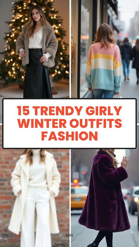 15 Trendy Girly Winter Outfits Fashion Girly Winter Outfits, Church Outfit Winter, Winter Outfits Fashion, Girly Winter, Cute Sweater Outfits, Cream Turtleneck Sweater, Winter Outfits For School, Spill The Tea, Chic Winter Outfits