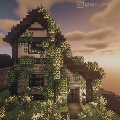 Cottage Build, Minecraft House Ideas, Build Minecraft, Minecraft Garden, Cottagecore Minecraft, Rumah Minecraft Sederhana, Minecraft Mansion, Minecraft Structures, Bangunan Minecraft