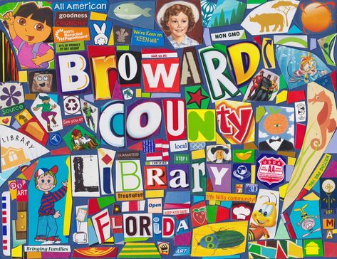 Broward County Library Florida Broward County, Modern Pop Art, Family Art, My Heart Is Breaking, Pop Art, Florida, Bring It On, Art