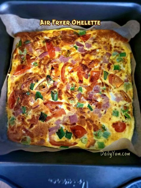 Air Fryer Omelette, Daily Yum, Airfryer Recept, Actifry Recipes, Air Fryer Recipes Breakfast, New Air Fryer Recipes, Air Fryer Recipes Snacks, Cooks Air Fryer, Air Fried Food