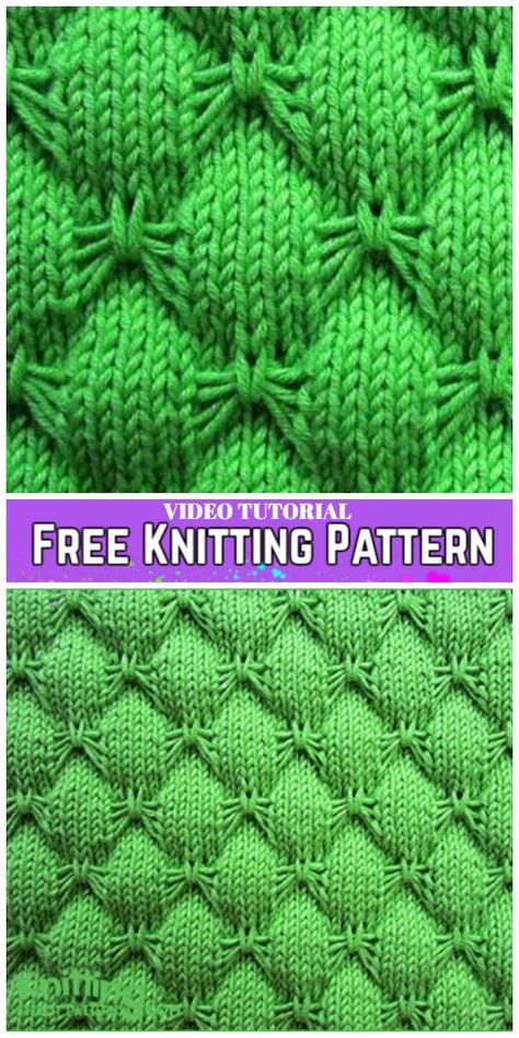 Knit Butterfly Stitch Blanket Free Knitting Pattern -Video Tutorial Knit Butterfly, Butterfly Stitch, Knitting Amigurumi, Butterfly Stitches, Easy Knitting Patterns Free, Knitting Patterns Free Blanket, Ravelry Knitting, Stitch Blanket, Easy Crochet Blanket