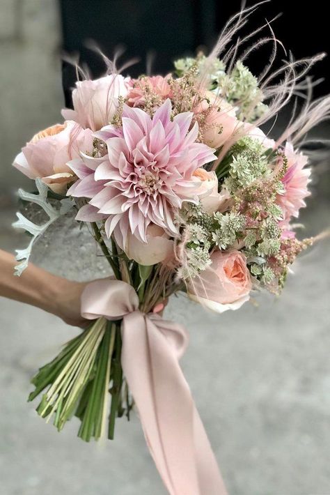 42 Soft Pink Wedding Bouquets To Fall In Love With ❤ pink wedding bouquets small elegant bouquet with roses and dahlia alina_neacsa #weddingforward #wedding #bride #weddingbouquet #pinkweddingbouquets Dahlia Bridal Bouquet, Dahlia Wedding Bouquets, Bouquet With Roses, Small Wedding Bouquets, Dahlias Wedding, Soft Pink Wedding, Dahlia Bouquet, Bridal Bouquet Pink, Wedding Bouquets Pink