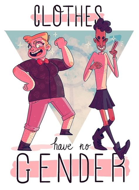 Clothes Have No Gender, Trans Art, No Gender, Lgbt Love, Lgbt Art, Lgbtq Pride, Lgbt Pride, Gay Pride, Human Rights